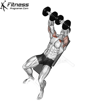 Incline dumbbell fly
